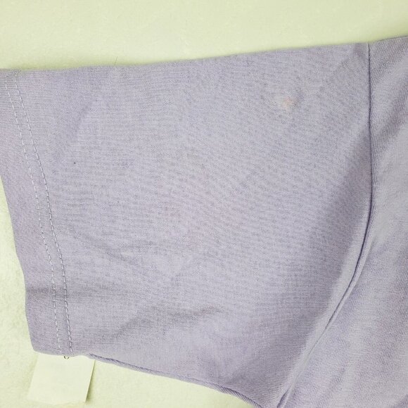 Vintage Embroidered Queen Bee Tee Purple Womens Medium Short Sleeve T-Shirt Crew - Picture 5 of 11